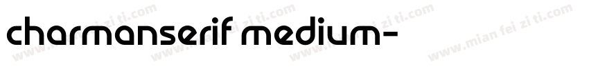charmanserif medium字体转换
